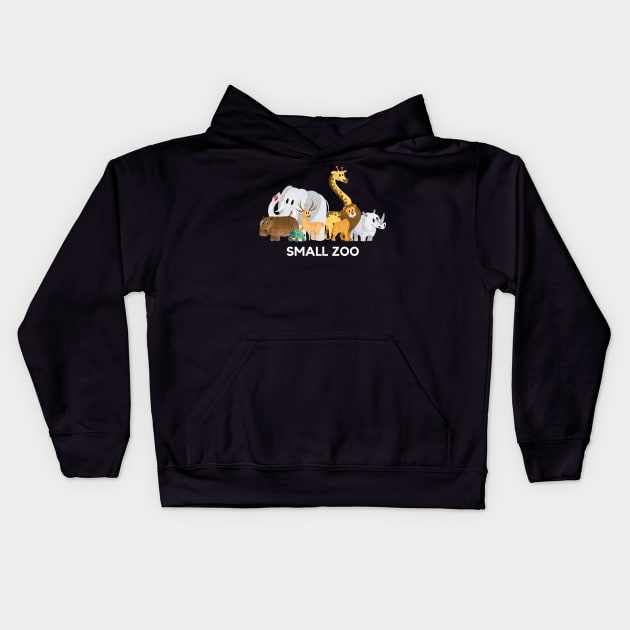 Small Zoo Kids Hoodie by mysr